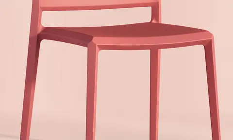 Yuni Bistrostuhl – Detailaufnahme Schale und Gestell