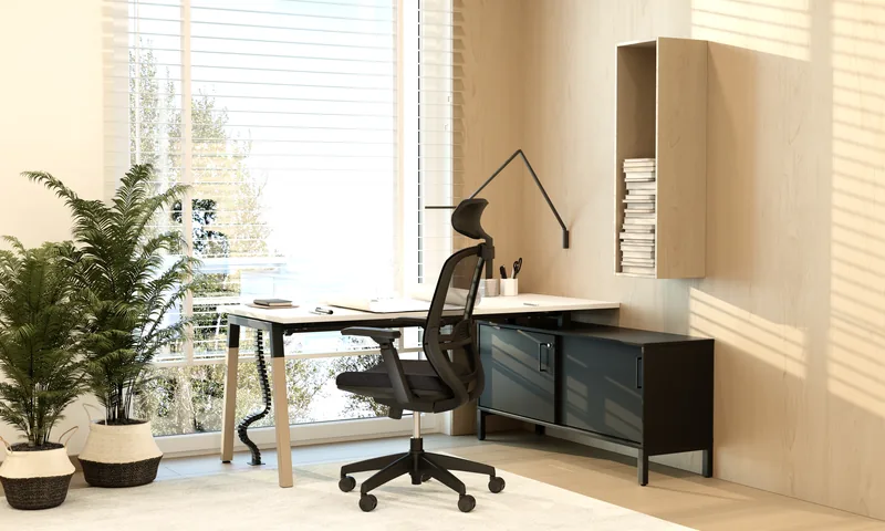 Zef B&uuml;rodrehstuhl im Homeoffice