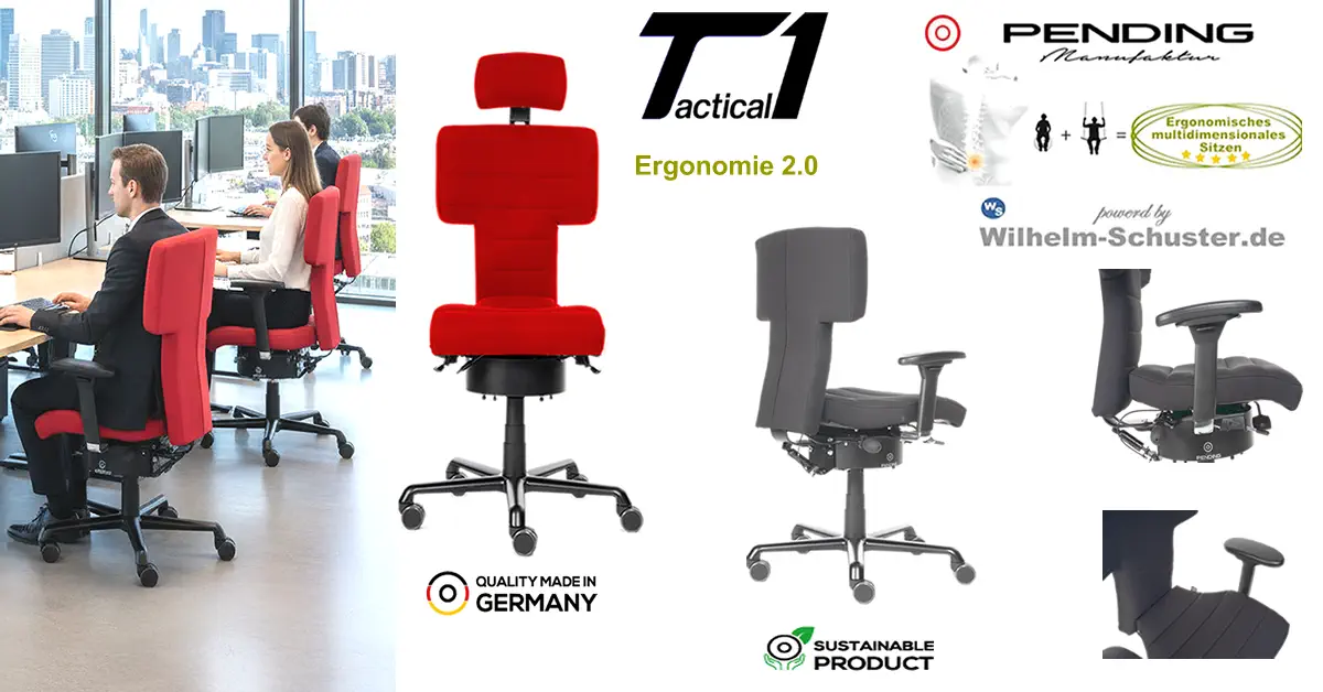 Pending Tactical 1 – Ihr Bürostuhl für Bewegung & Gesundheit.